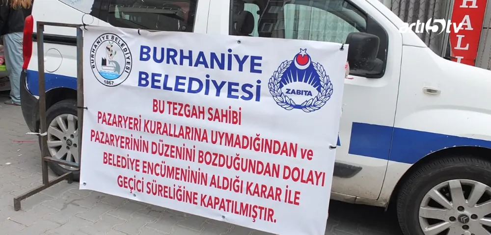 Burhaniye’de Pazarda Disiplin Operasyonu